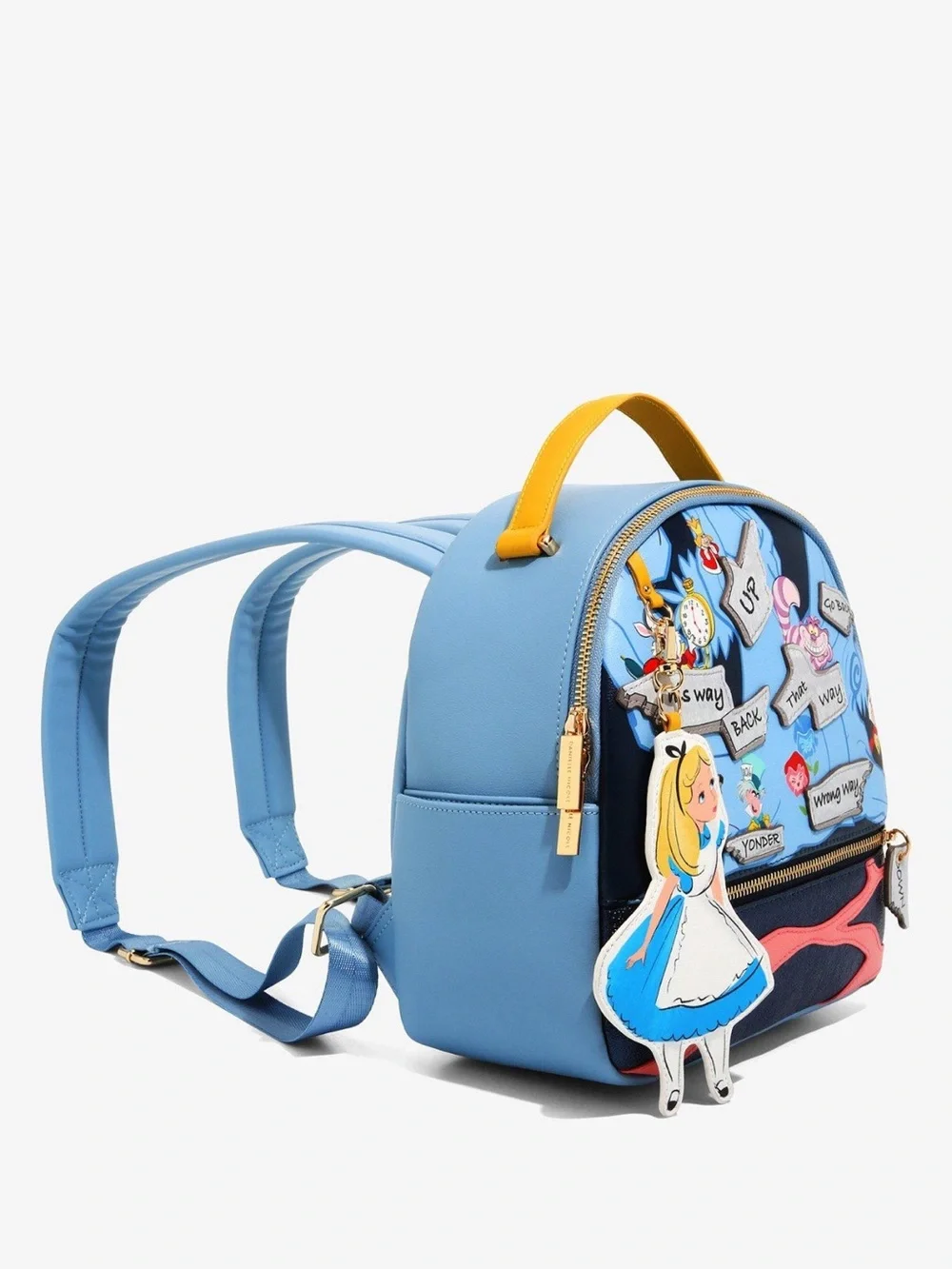 🩵PRICE FIRM🩵Danielle Nicole Disney Alice in Wonderland Direction Backpack - Picture 3 of 14